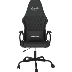 Clearance vidaXL Gamingstol med massage konstläder Svart