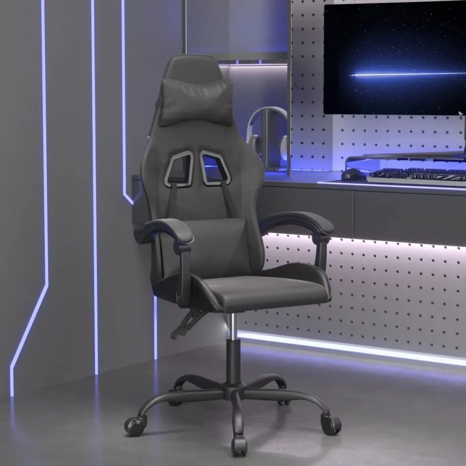 Hot vidaXL Gamingstol konstläder Svart
