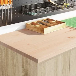 vidaXL Garageskåp 6 delar Sonoma ek konstruerat trä