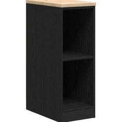 vidaXL Garageskåp 30x51x85 cm massiv trä furu Svart