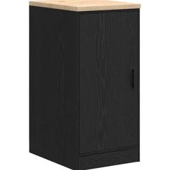 Hot vidaXL Garageskåp 40x51x85 cm massiv trä furu Svart
