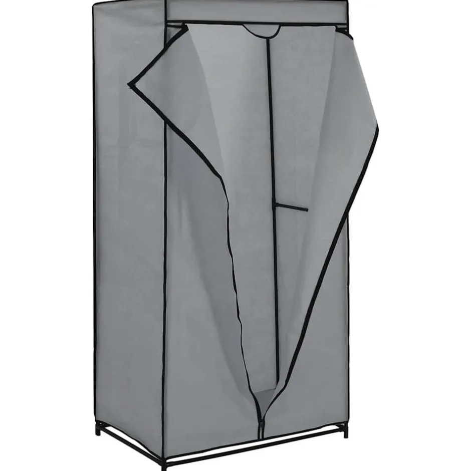 Hot vidaXL Garderob 75x50x160 cm Grå