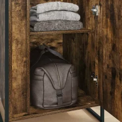vidaXL Garderob med dörr 2 pcs Rökek 50 x 50 x 200 cm Konstruerat trä