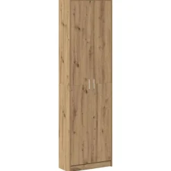 vidaXL Garderob med hylla Artisan Ek 55 x 25 x 189 cm Konstruerat trä