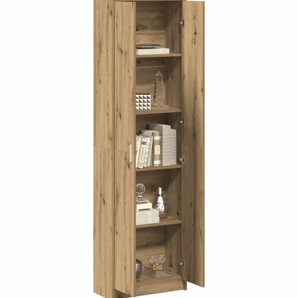 vidaXL Garderob med hylla Artisan Ek 55 x 25 x 189 cm Konstruerat trä
