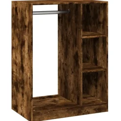 Clearance vidaXL Garderob 77x48x102 cm konstruerat trä Rökfärgad ek