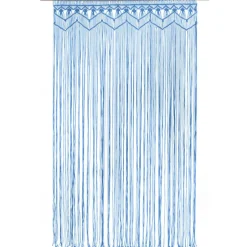 Hot vidaXL Gardin makramé 140x240 cm bomull Blå