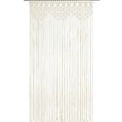 New vidaXL Gardin makramé 140x240 cm bomull Kräm