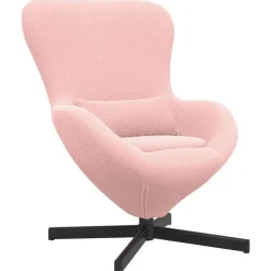 vidaXL Äggfåtölj 63 x 73 x 90 cm tyg Rosa