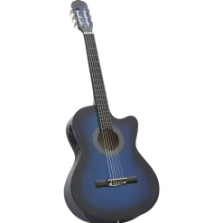 Online vidaXL Gitarr western 12 delar med EQ-pedal och 6 strängar Blå