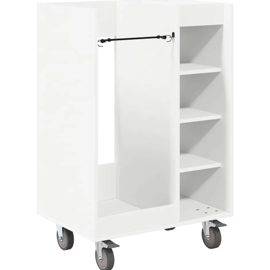 Sale vidaXL Golf Skåp med hjul Enfärgad 65 x 45 x 98 cm Vit