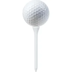 New vidaXL Golfpeggar 1000 st 83 mm bambu Vit