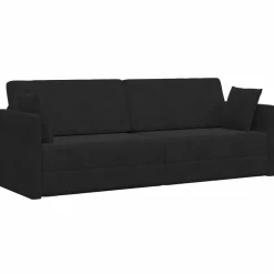Best vidaXL Golvbäddsoffa 213 x 70 x 77 cm Sammet Svart