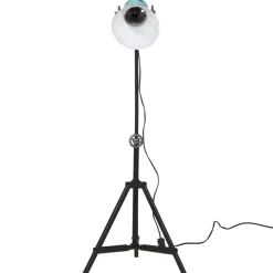 vidaXL Golvlampa 25 W nött blå 35x35x65/95 cm E27