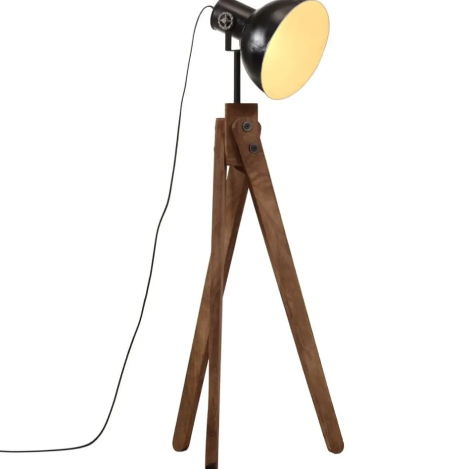 Hot vidaXL Golvlampa 25 W 45x45x120 cm E27 Svart