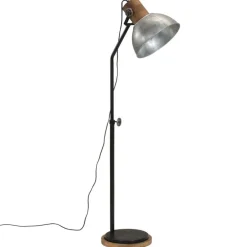 Best vidaXL Golvlampa 25 W vintage 30x30x100-150 cm E27 Silver