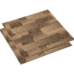 Discount vidaXL Golvmatta 20 pcs 50 x 50 cm PP Brun