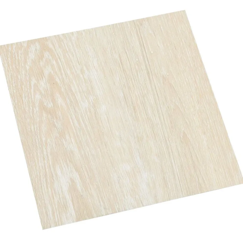 vidaXL Golvplankor 5,11 m² 55 pcs PVC Vit och Beige