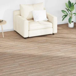 vidaXL Golvplankor 36 pcs Ek Brun 5,02 m² PVC