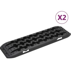 vidaXL Greppmattor 2 st svart 106x30,5x7 cm nylon
