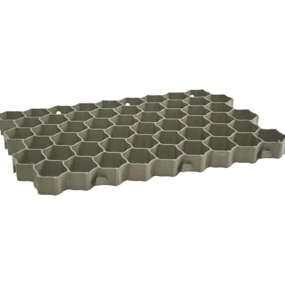 vidaXL Gräsarmering 16 st grön 60x40x3 cm plast