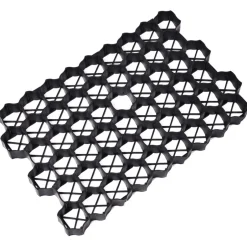 Outlet vidaXL Gräsarmering 16 st 60x40x3 cm plast Svart