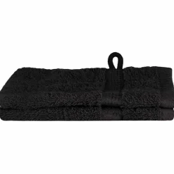 Hot vidaXL Gästhandduk SOLUND 2 pcs 15 x 21 cm 550 gsm Svart