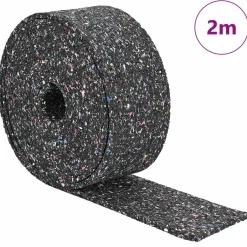 Hot vidaXL Gummigranulatmatta Svart 200 x 5 x 0,3 cm Gummi