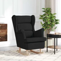Sale vidaXL Gungstol 74x90x102 cm tyg Svart