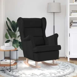 Sale vidaXL Gungstol 74x90x102 cm tyg Svart