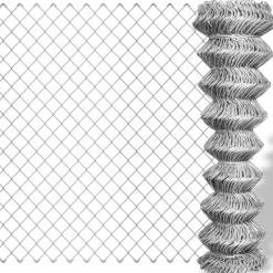 Online vidaXL Gunnebostängsel galvaniserat stål 25x1 m Silver