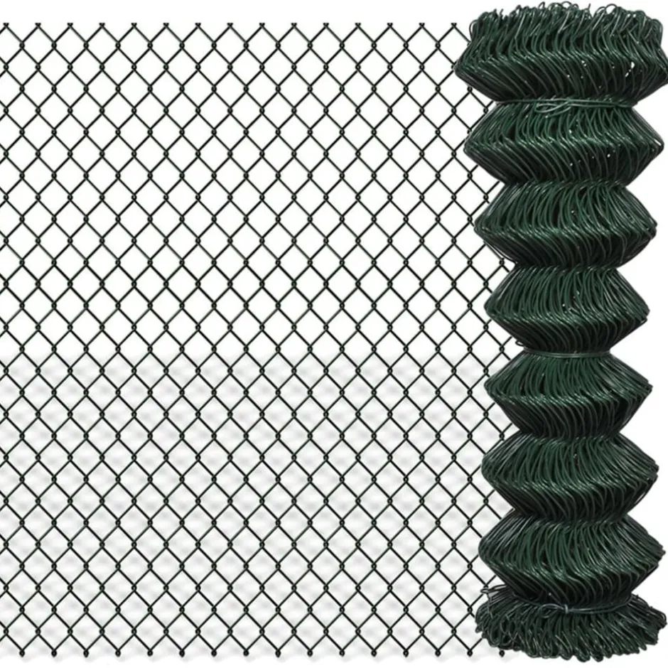Clearance vidaXL Gunnebostängsel stål 1,25x15 m Grön