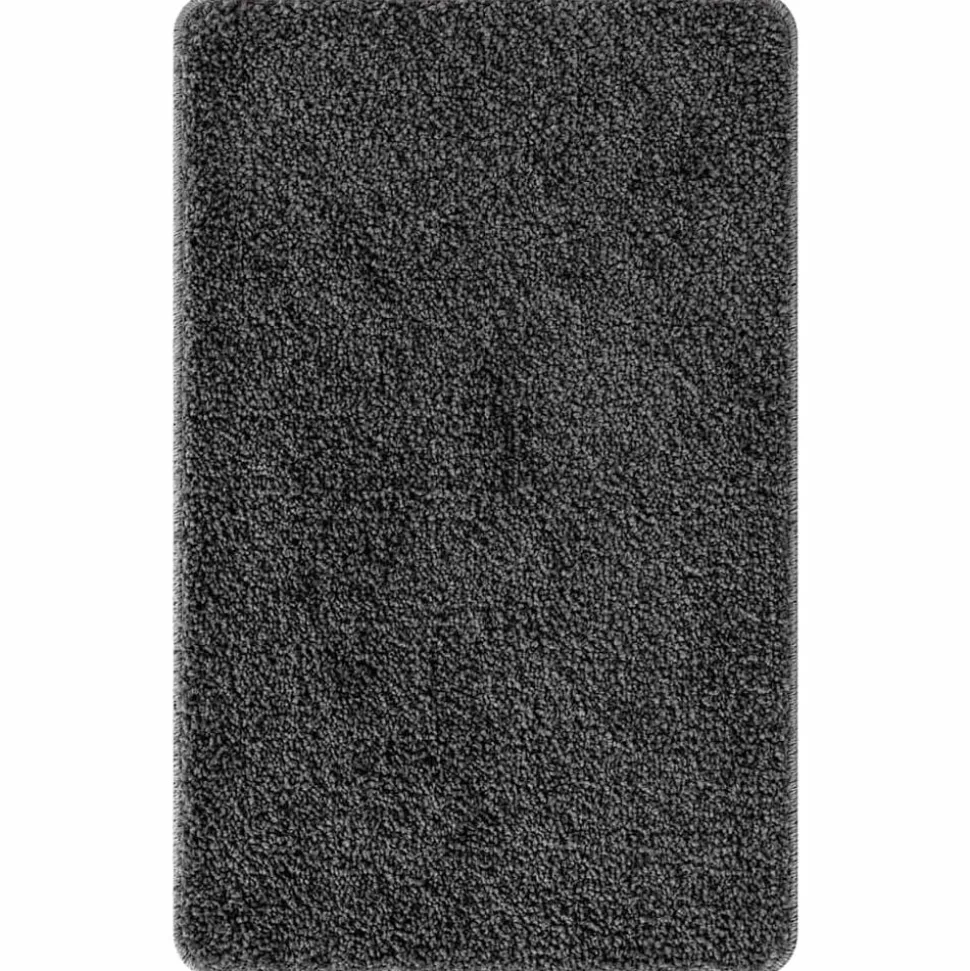 vidaXL Halkfri Badmatta Mörkgrå 50 x 80 cm PP