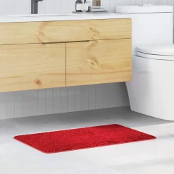 vidaXL Halkfri Badmatta Röd 50 x 80 cm PP