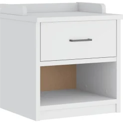 vidaXL Hallbänk SANDNES vit 45x40x50 cm massiv trä furu