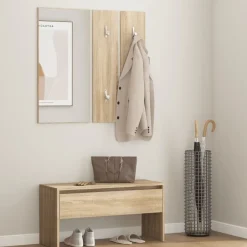 Outlet vidaXL Hallmöbler set sonoma-ek konstruerat trä Sonoma ek