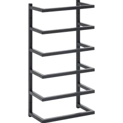 vidaXL Handdukshängare svart 24x12x48 cm stål