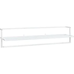 Discount vidaXL Handdukshängare 95x25x22 cm järn Vit