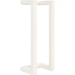 vidaXL Handduksställ Vit 23x18x60 cm massiv furu