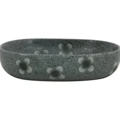 vidaXL Handfat blå oval 59x40x14 cm keramik