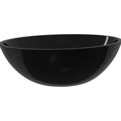 vidaXL Handfat glas 50x37x14 cm svart