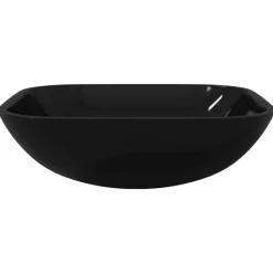 Clearance vidaXL Handfat glas 42x42x14 cm Svart