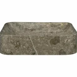 Hot vidaXL Handfat 40x40x10 cm marmor Grå