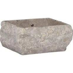 vidaXL Handfat grå 30x30x13 cm marmor