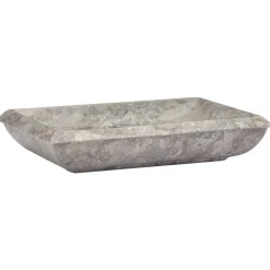 vidaXL Handfat grå 50x35x10 cm marmor