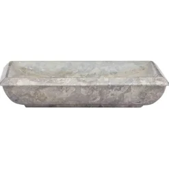 vidaXL Handfat grå 50x35x10 cm marmor