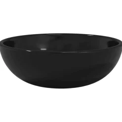 Discount vidaXL Handfat härdat glas 35x12 cm Svart