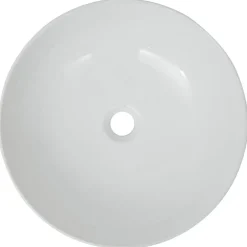 Online vidaXL Handfat i keramik 41,5x13,5 cm rund Vit