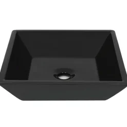 Hot vidaXL Handfat keramik fyrkantig 41,5x41,5x12 cm Svart