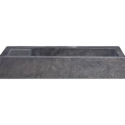 vidaXL Handfat svart 58x39x10 cm marmor